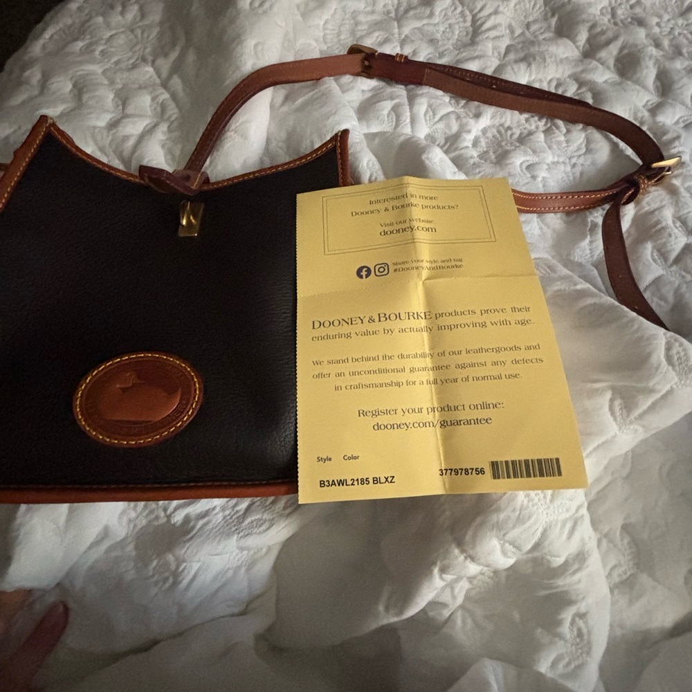 Dooney & Bourke All Weather Collection Tan Leather Crossbody Bag